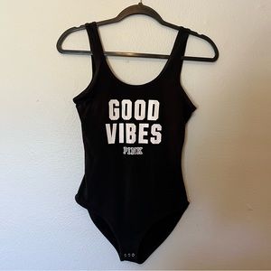 Victoria’s Secret PINK “Good Vibes” Bodysuit